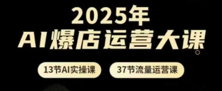 2025年AI爆店运营大课，13节AI实操课+37节流量运营课壹学湾 - 一站式在线学习平台，专注职业技能提升与知识成长壹学湾