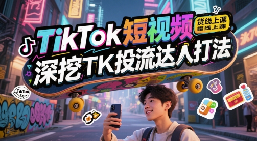 TikTok短视频带货线上课，深挖TK投流达人打法壹学湾 - 一站式在线学习平台，专注职业技能提升与知识成长壹学湾