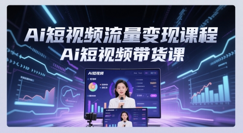 Ai短视频流量变现课程，Ai短视频带货课壹学湾 - 一站式在线学习平台，专注职业技能提升与知识成长壹学湾