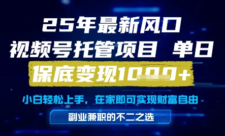 25年最新风口，视频号托管项目，单日保底变现1k+，手把手教学【揭秘】壹学湾 - 一站式在线学习平台，专注职业技能提升与知识成长壹学湾