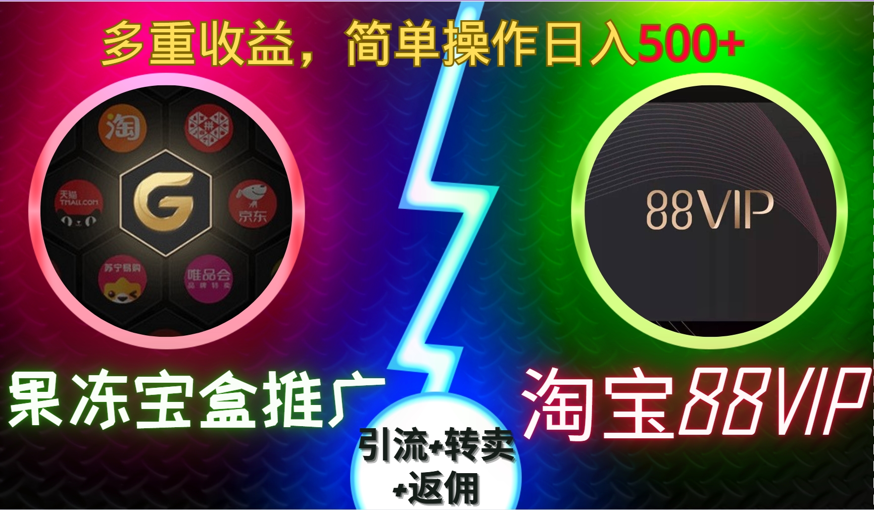 果冻宝盒推广88VIP，引流+转卖+返佣，多重收益，简单操作日入5张【揭秘】壹学湾 - 一站式在线学习平台，专注职业技能提升与知识成长壹学湾