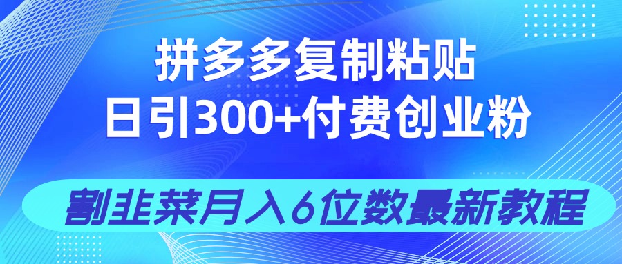 拼多多复制粘贴日引300+付费创业粉，割韭菜月入6位数最新教程！壹学湾 - 一站式在线学习平台，专注职业技能提升与知识成长壹学湾