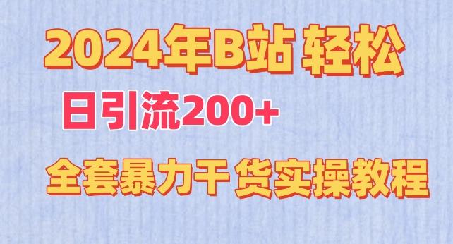 2024年B站轻松日引流200+的全套暴力干货实操教程【揭秘】壹学湾 - 一站式在线学习平台，专注职业技能提升与知识成长壹学湾