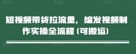 短视频带货拉流量，编发视频制作实操全流程(可搬运)壹学湾 - 一站式在线学习平台，专注职业技能提升与知识成长壹学湾
