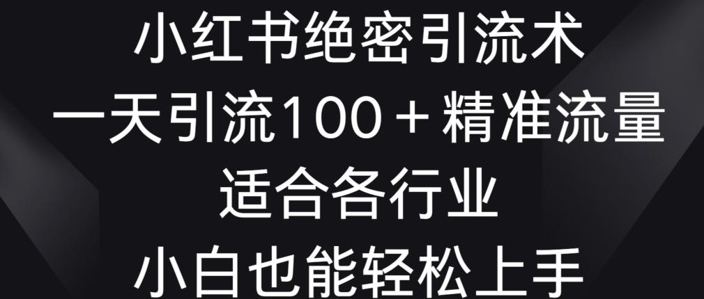 小红书绝密引流术，一天引流100+精准流量，适合各个行业，小白也能轻松上手【揭秘】壹学湾 - 一站式在线学习平台，专注职业技能提升与知识成长壹学湾