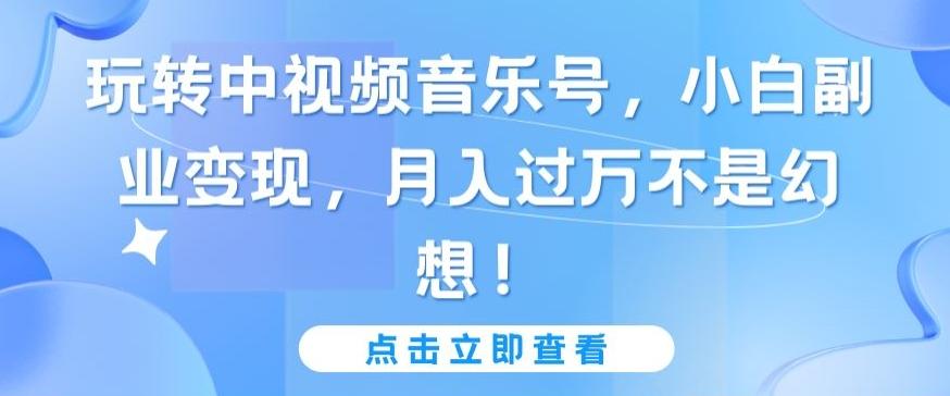 玩转中视频音乐号，小白副业变现，月入过万不是幻想【揭秘】壹学湾 - 一站式在线学习平台，专注职业技能提升与知识成长壹学湾