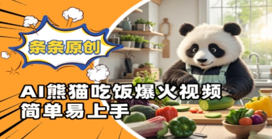 Ai熊猫吃饭爆火视频，条条原创，简单易上手壹学湾 - 一站式在线学习平台，专注职业技能提升与知识成长壹学湾