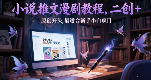 小说推文漫剧教程，二创+原创开头，最适合新手小白项目壹学湾 - 一站式在线学习平台，专注职业技能提升与知识成长壹学湾