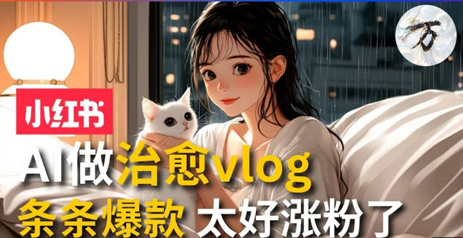 AI治愈系vlog动画视频，小红书1个月轻松涨粉破万，商单报价1500+日入2000+壹学湾 - 一站式在线学习平台，专注职业技能提升与知识成长壹学湾
