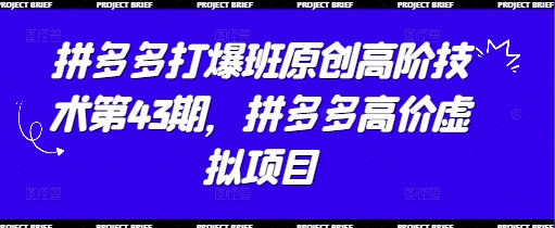 拼多多打爆班原创高阶技术第43期，拼多多高价虚拟项目壹学湾 - 一站式在线学习平台，专注职业技能提升与知识成长壹学湾