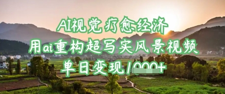 AI视觉疗愈经济：用ai重构超写实风景视频，单日变现多张壹学湾 - 一站式在线学习平台，专注职业技能提升与知识成长壹学湾