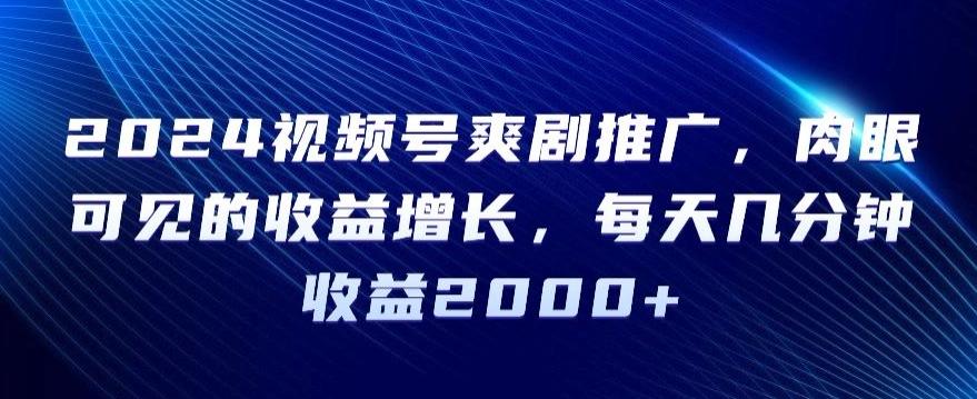 2024视频号爽剧推广，肉眼可见的收益增长，每天几分钟收益2000+【揭秘】壹学湾 - 一站式在线学习平台，专注职业技能提升与知识成长壹学湾