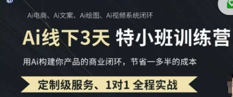 AI实操培训第20-21期线下，0基础保姆级教程，3月最新整理，企业获客、降本增效、打造超级个体-百创源-全网首发各大平台项目资源、专注分享新出网上vip赚钱方法、vip课程视频教程、付费网络课程以及网赚培训，学习引流、建站、赚钱等，学项目技术从这里开始！