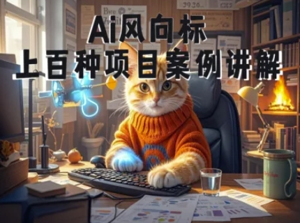 Ai风向标-附100种项目案例玩法-0基础小白到大神ai视频商业应用教学壹学湾 - 一站式在线学习平台，专注职业技能提升与知识成长壹学湾