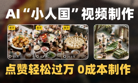 爆款1000W+播放微缩景观迷你小人国AI视频0成本制作全流程教学壹学湾 - 一站式在线学习平台，专注职业技能提升与知识成长壹学湾