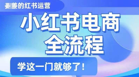 小红书电商全流程，精简易懂，从入门到精通，学这一门就够了壹学湾 - 一站式在线学习平台，专注职业技能提升与知识成长壹学湾